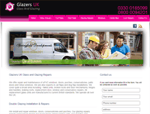Tablet Screenshot of glaziers-uk.net